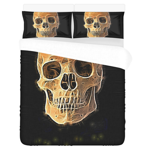 Skull20170535_by_JAMColors 3-Piece Bedding Set