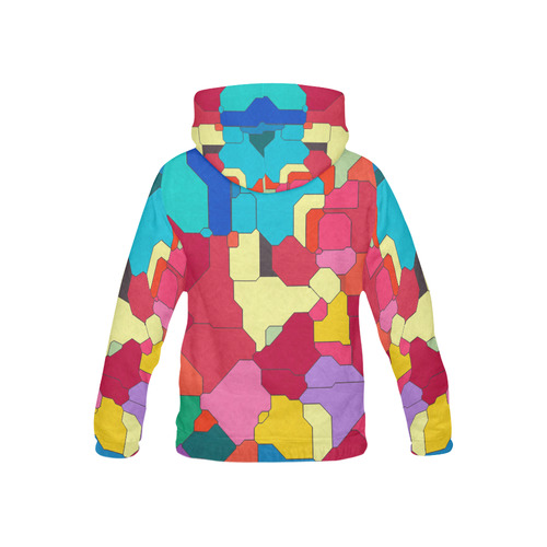 Colorful leather pieces All Over Print Hoodie for Kid (USA Size) (Model H13)