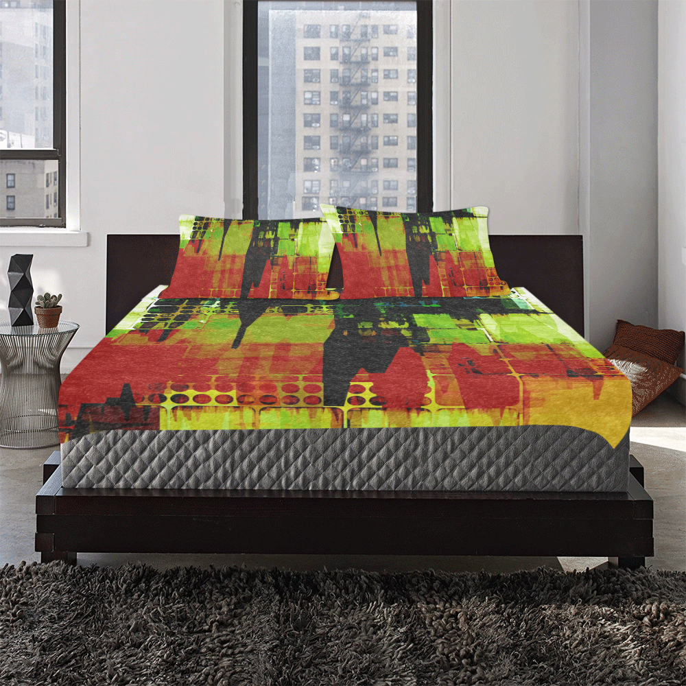 Grunge texture 3-Piece Bedding Set