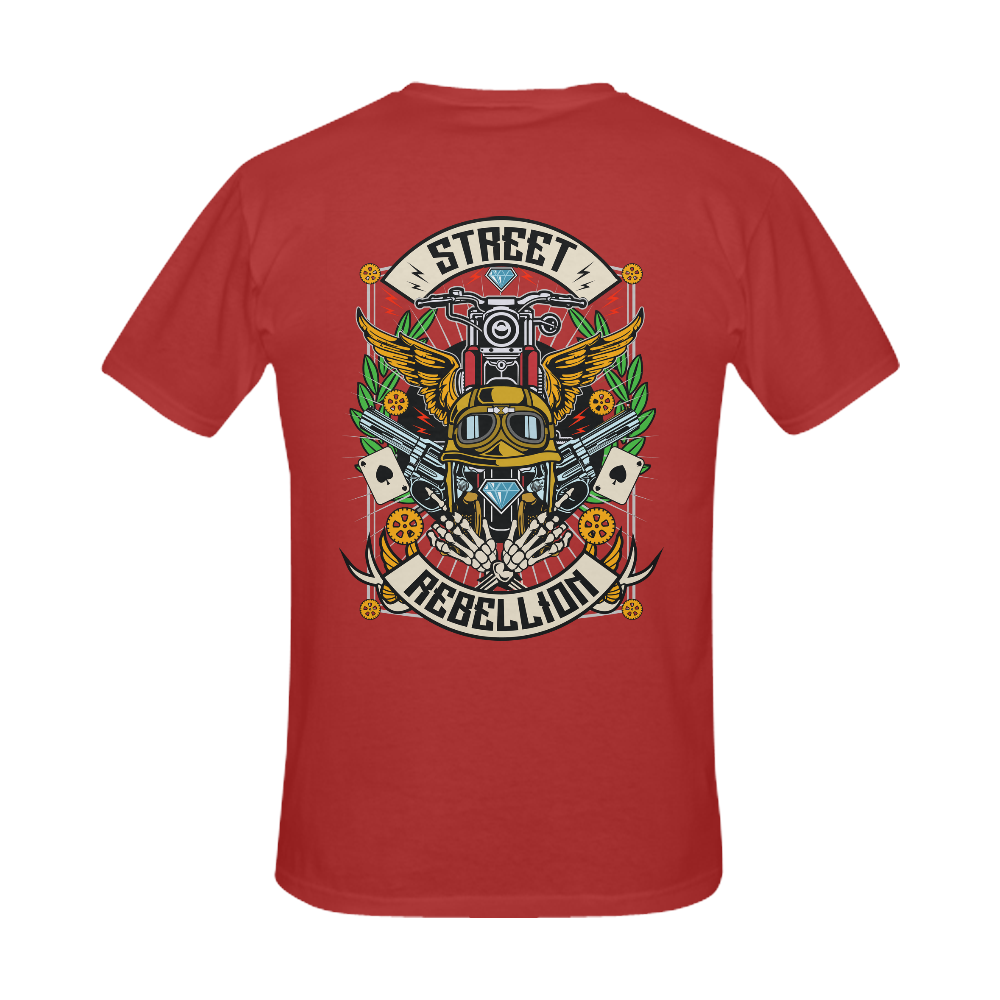 Street Rebellion Modern Red Men's Slim Fit T-shirt (Model T13)