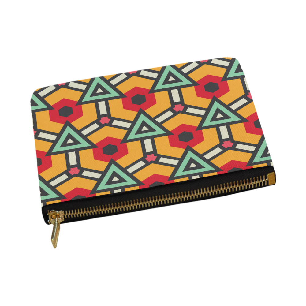 Triangles and hexagons pattern Carry-All Pouch 12.5''x8.5''