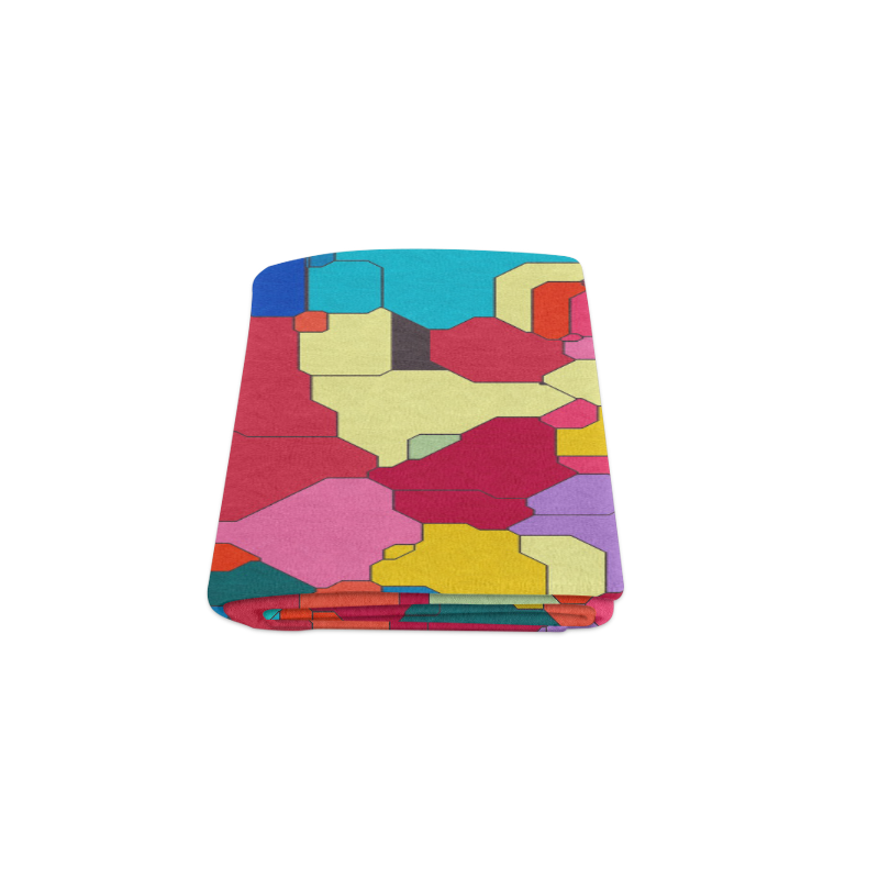 Colorful leather pieces Blanket 50"x60"