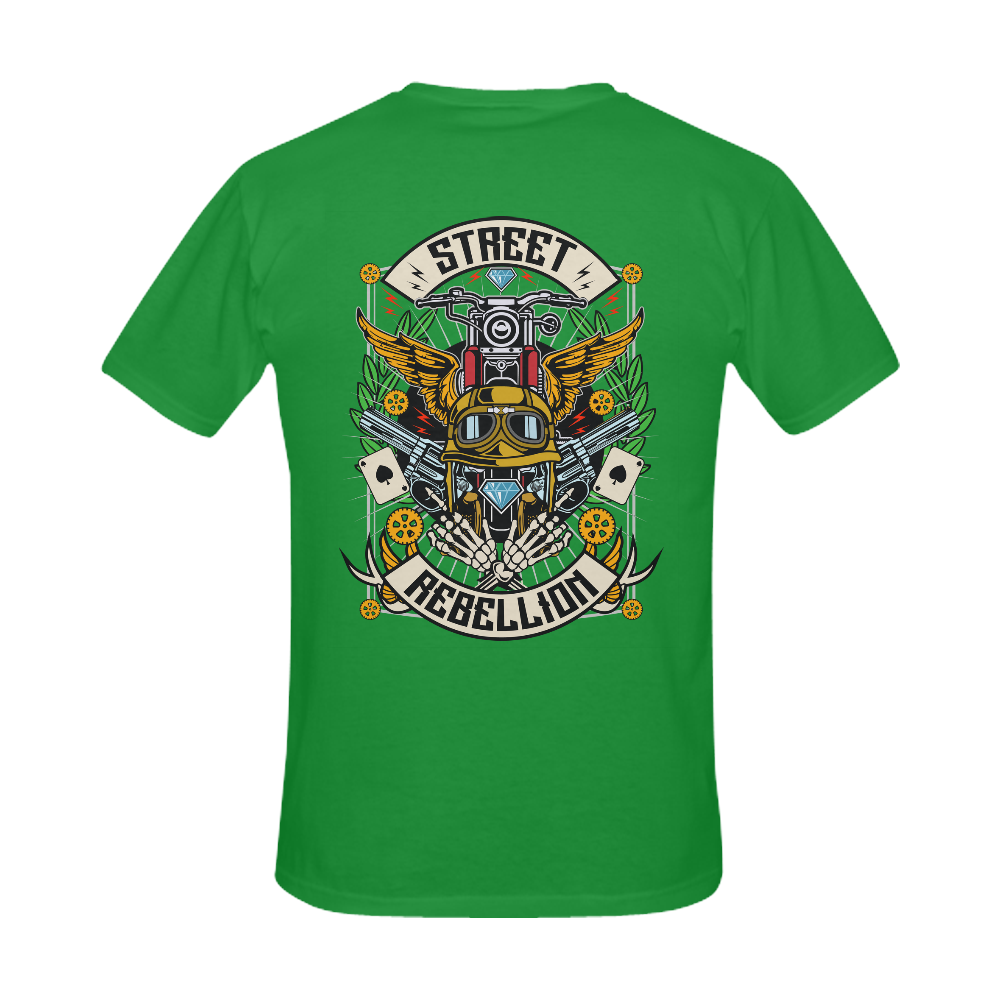 Street Rebellion Modern Green Men's Slim Fit T-shirt (Model T13)