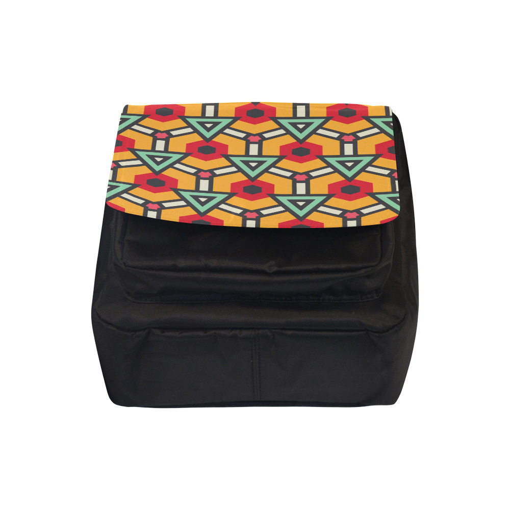 Triangles and hexagons pattern Crossbody Nylon Bags (Model 1633)