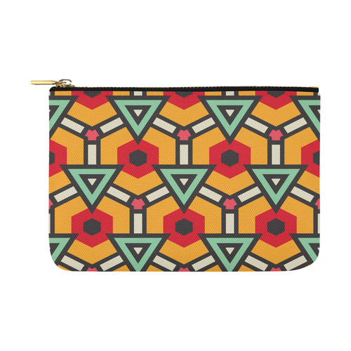 Triangles and hexagons pattern Carry-All Pouch 12.5''x8.5''