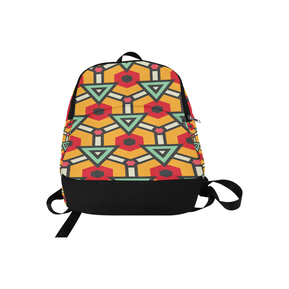 Triangles and hexagons pattern Fabric Backpack for Adult (Model 1659)