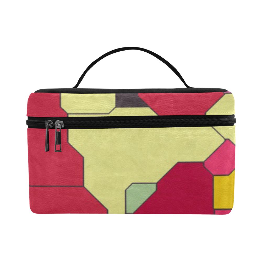 Colorful leather pieces Lunch Bag/Large (Model 1658)