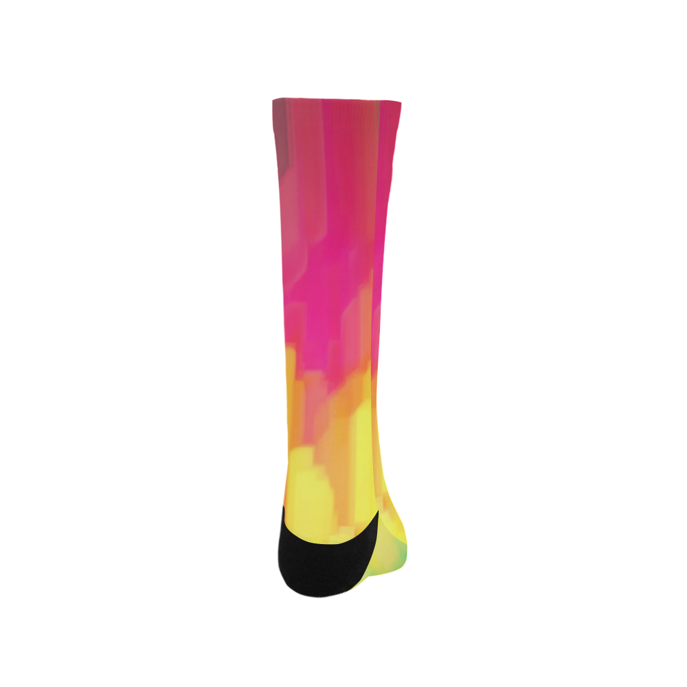 Pastel shapes painting Trouser Socks