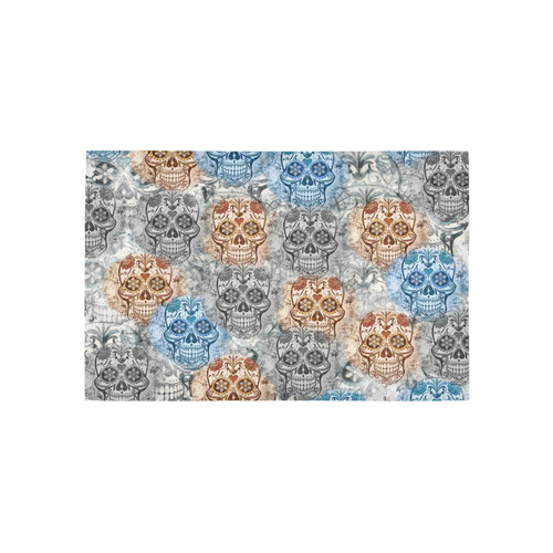 Skulls 1117A by JamColors Area Rug 5'x3'3''