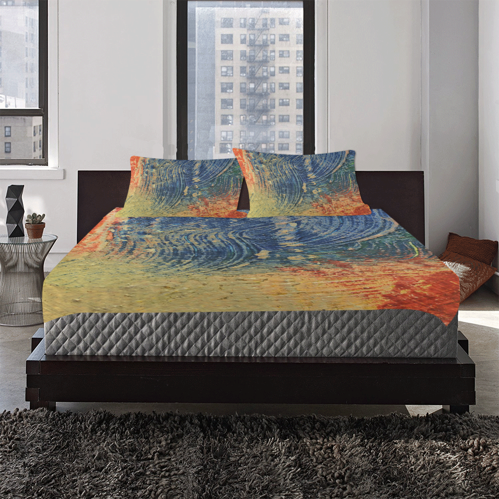 3 colors paint 3-Piece Bedding Set