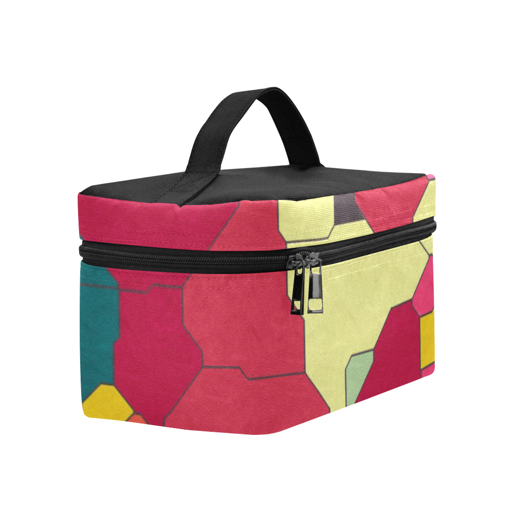 Colorful leather pieces Lunch Bag/Large (Model 1658)