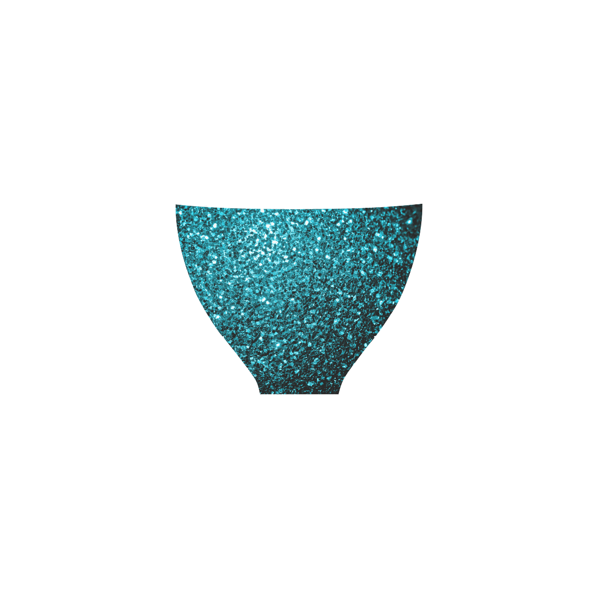 Beautiful Aqua blue glitter sparkles Custom Bikini Swimsuit (Model S01)