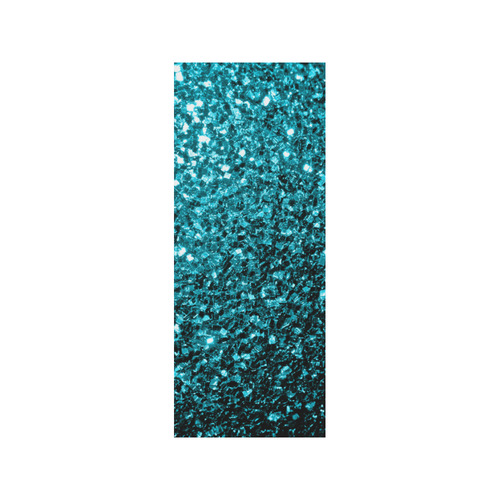 Beautiful Aqua blue glitter sparkles Quarter Socks