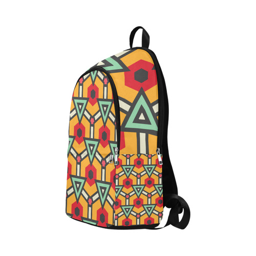 Triangles and hexagons pattern Fabric Backpack for Adult (Model 1659)