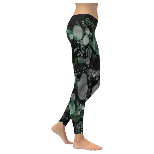 Green Envy "Fashion" Women's Low Rise Leggings (Invisible Stitch) (Model L05)