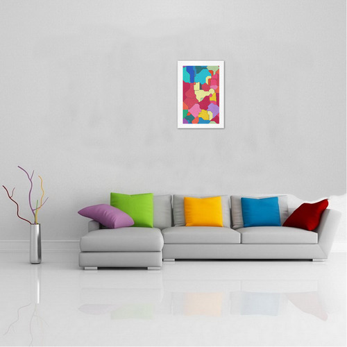 Colorful leather pieces Art Print 13‘’x19‘’