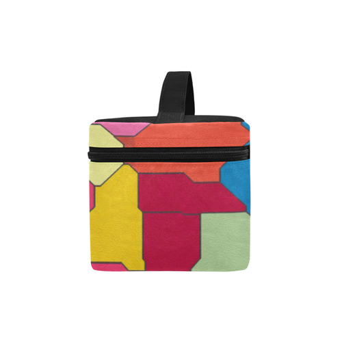 Colorful leather pieces Lunch Bag/Large (Model 1658)