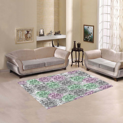 Skulls 1117B by JamColors Area Rug 5'3''x4'