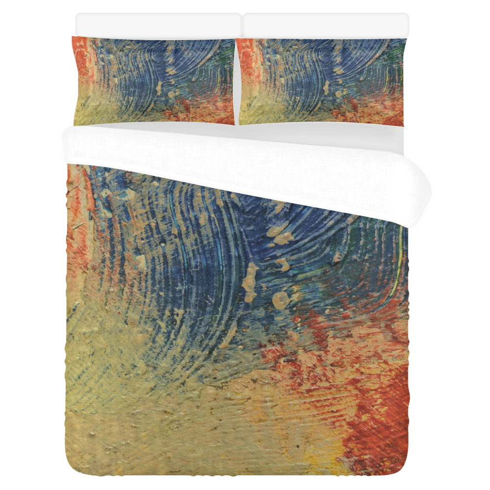 3 colors paint 3-Piece Bedding Set