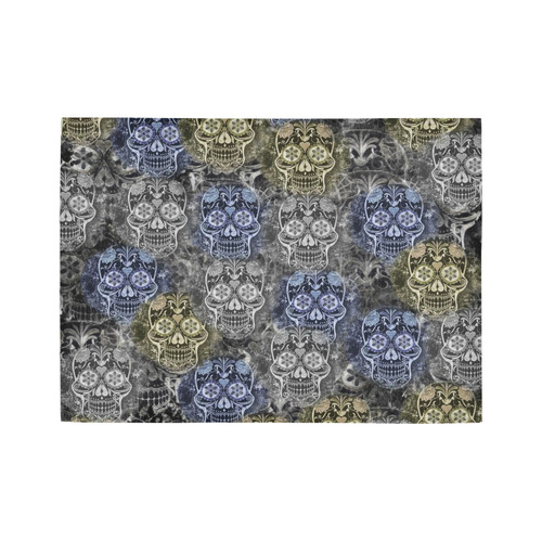 Skulls 1117C by JamColors Area Rug7'x5'