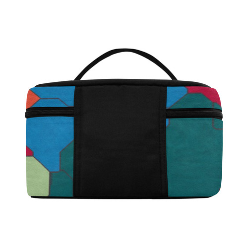 Colorful leather pieces Lunch Bag/Large (Model 1658)