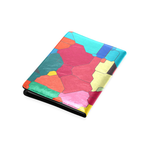 Colorful leather pieces Custom NoteBook A5