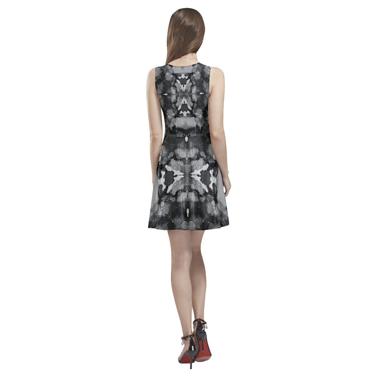 "Slinder Man" Thea Sleeveless Skater Dress(Model D19)