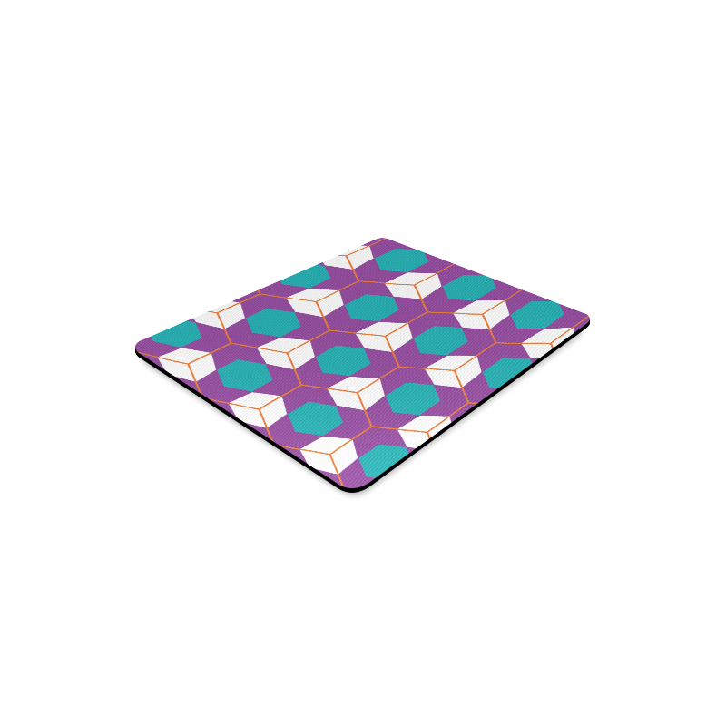 Cubes in honeycomb pattern Rectangle Mousepad