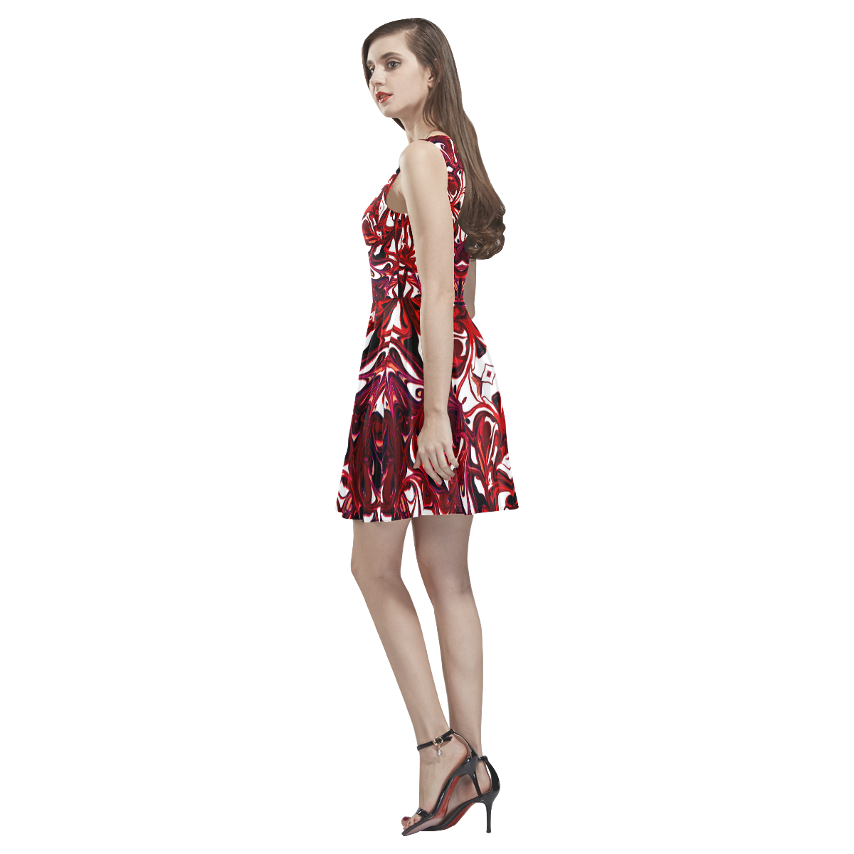 "Blood Webb" Thea Sleeveless Skater Dress(Model D19)