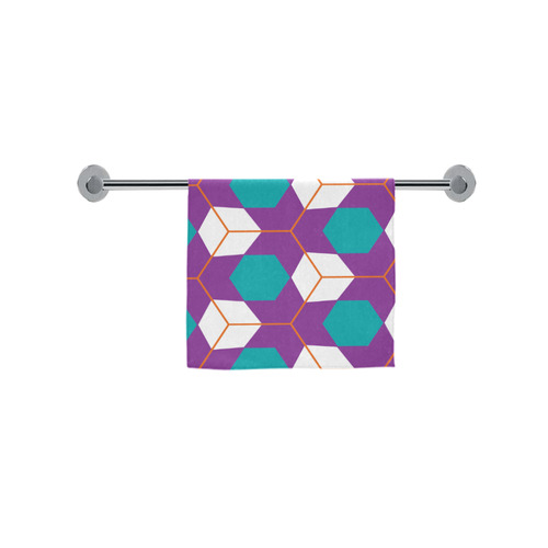 Cubes in honeycomb pattern Custom Towel 16"x28"