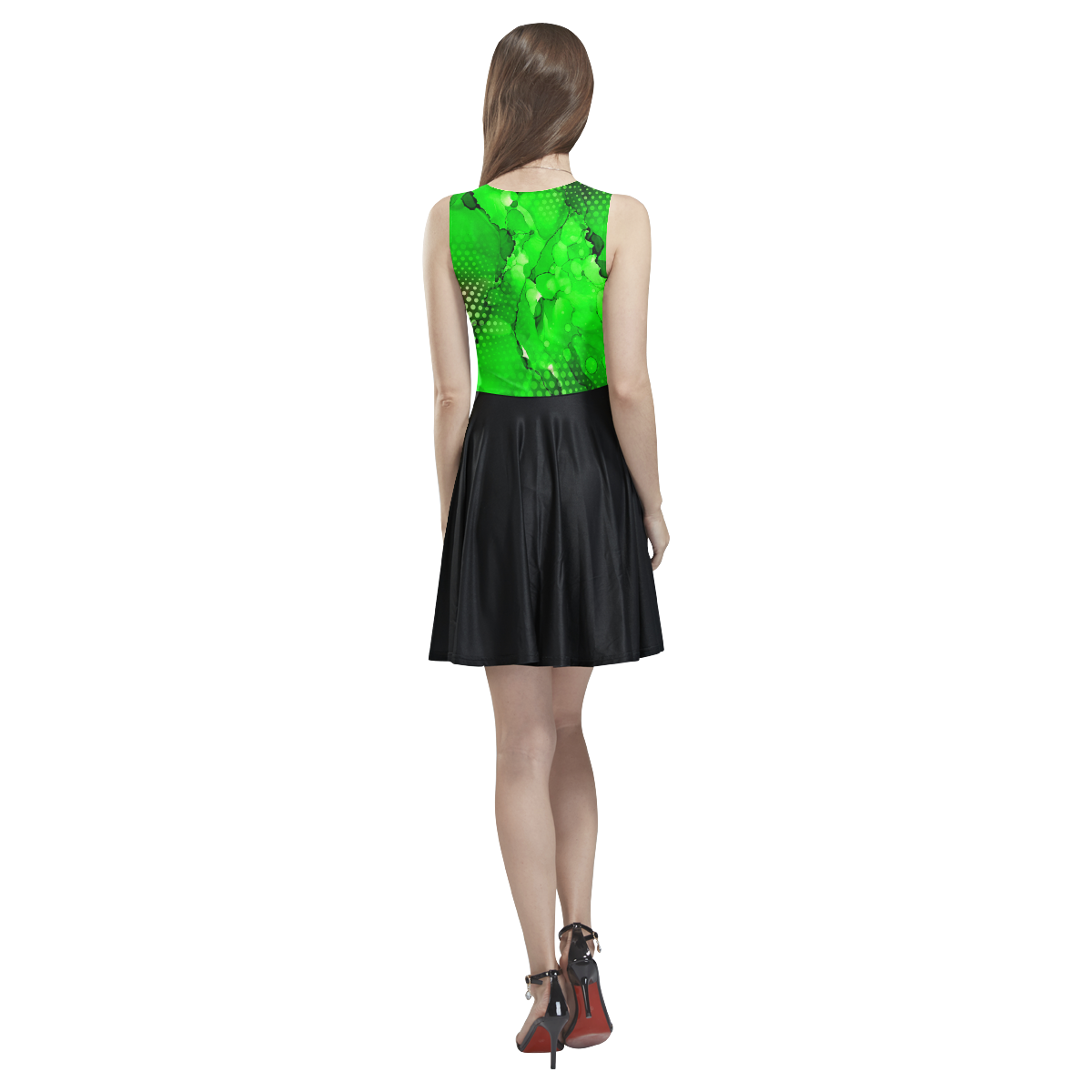 "Neo-E" Thea Sleeveless Skater Dress(Model D19)