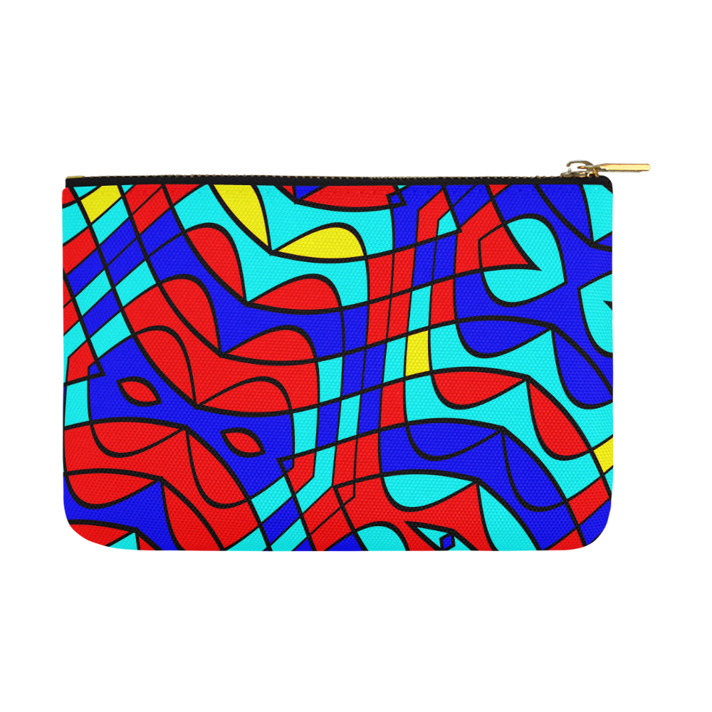 Colorful bent shapes Carry-All Pouch 12.5''x8.5''