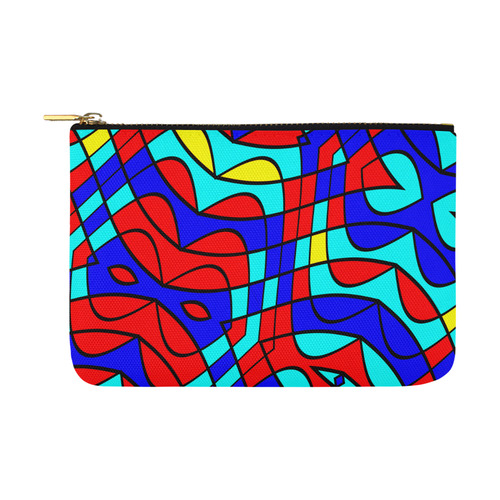 Colorful bent shapes Carry-All Pouch 12.5''x8.5''