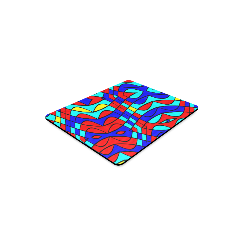 Colorful bent shapes Rectangle Mousepad