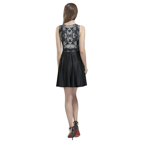 "Shadow" Thea Sleeveless Skater Dress(Model D19)