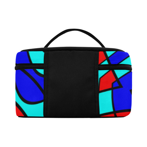 Colorful bent shapes Cosmetic Bag/Large (Model 1658)