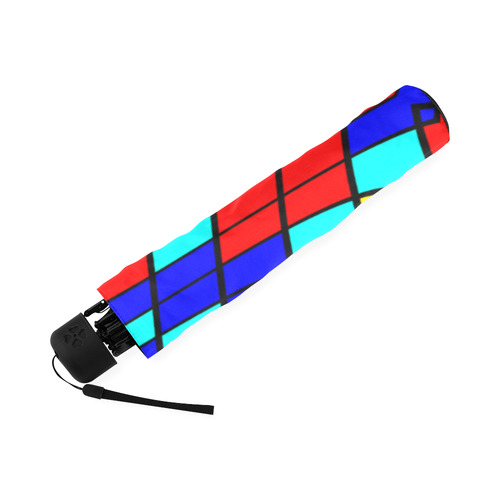 Colorful bent shapes Foldable Umbrella (Model U01)
