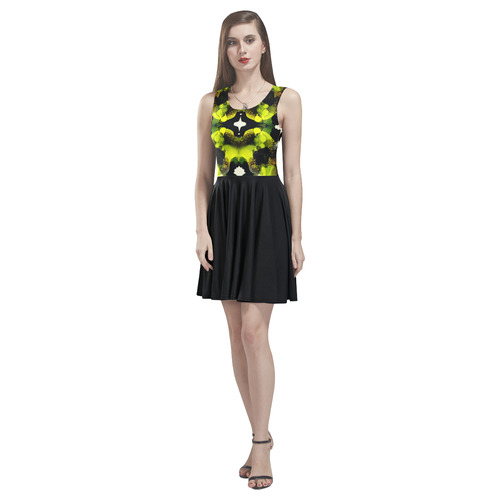 "London-L" Thea Sleeveless Skater Dress(Model D19)