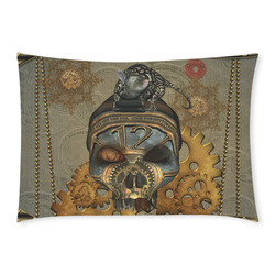 Awesome steampunk skull Custom Rectangle Pillow Case 20x30 (One Side)