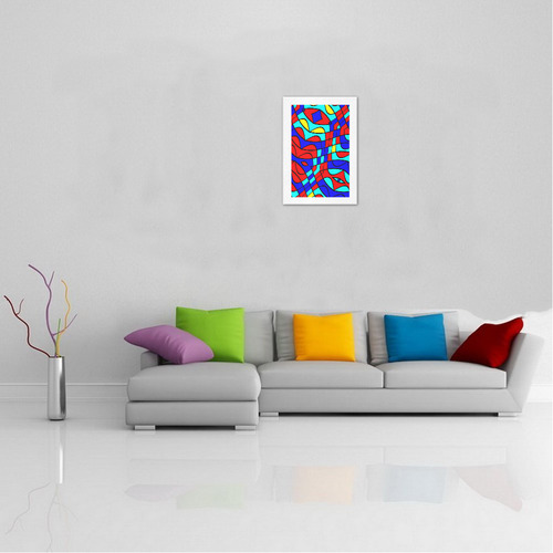 Colorful bent shapes Art Print 13‘’x19‘’