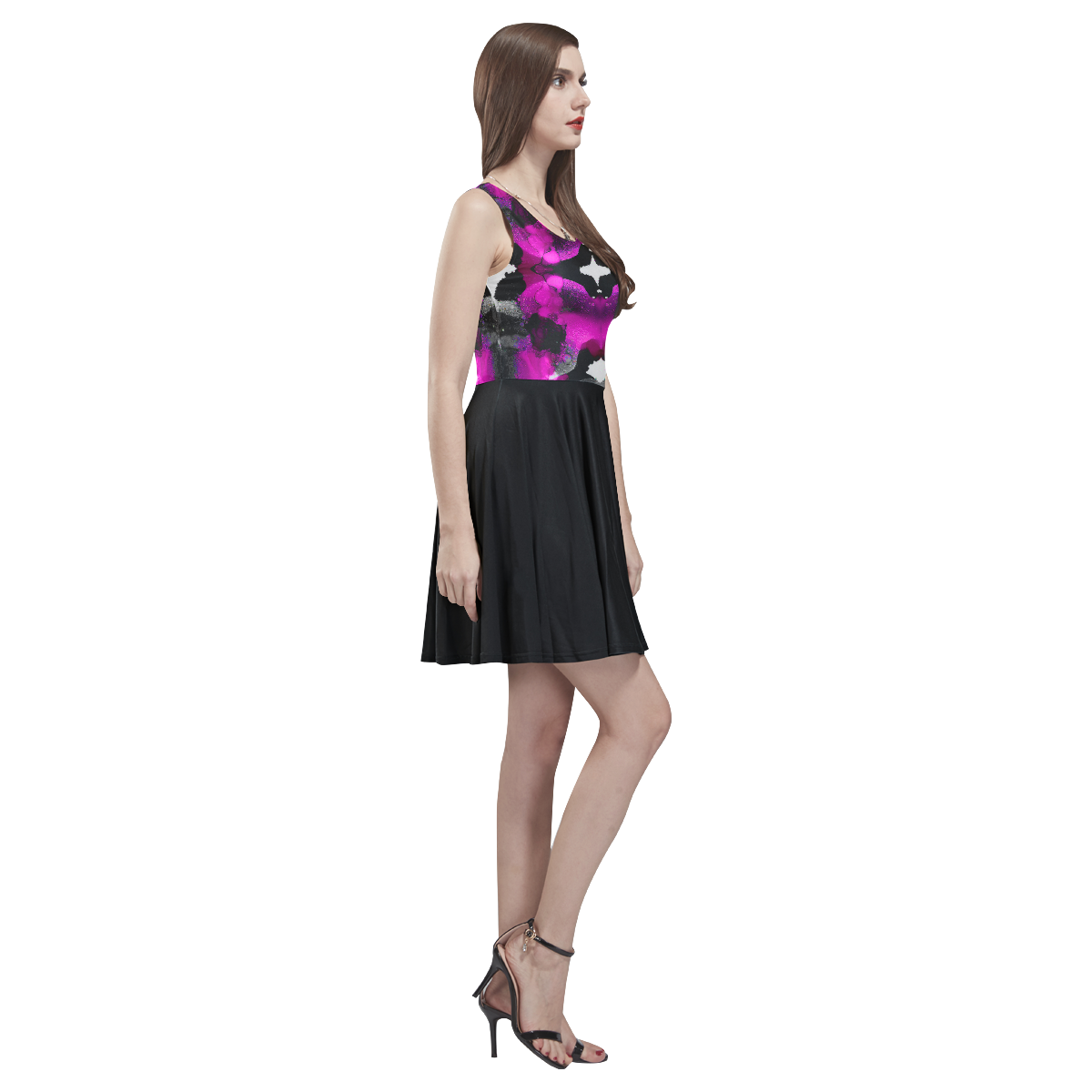 "May June" Thea Sleeveless Skater Dress(Model D19)