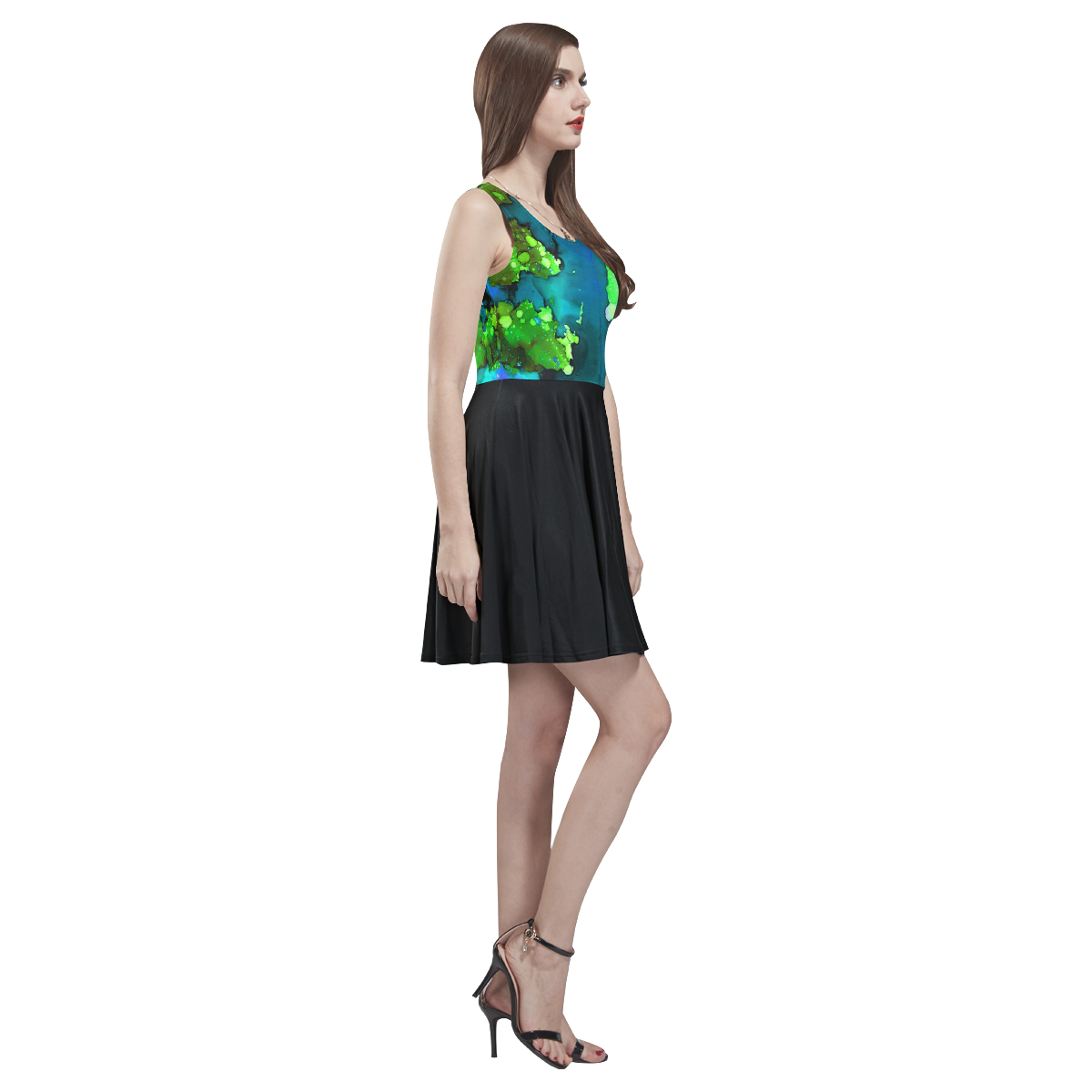 "Pixy-P" Thea Sleeveless Skater Dress(Model D19)