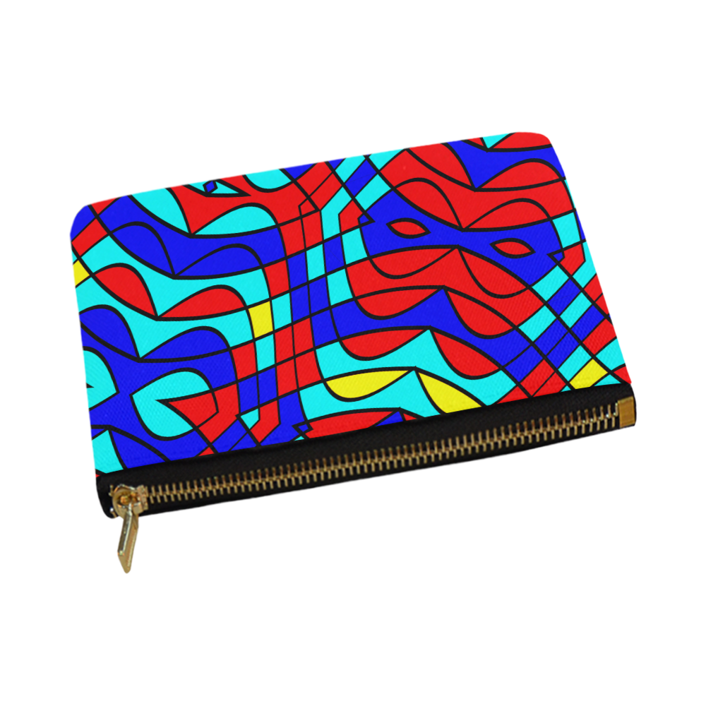 Colorful bent shapes Carry-All Pouch 12.5''x8.5''