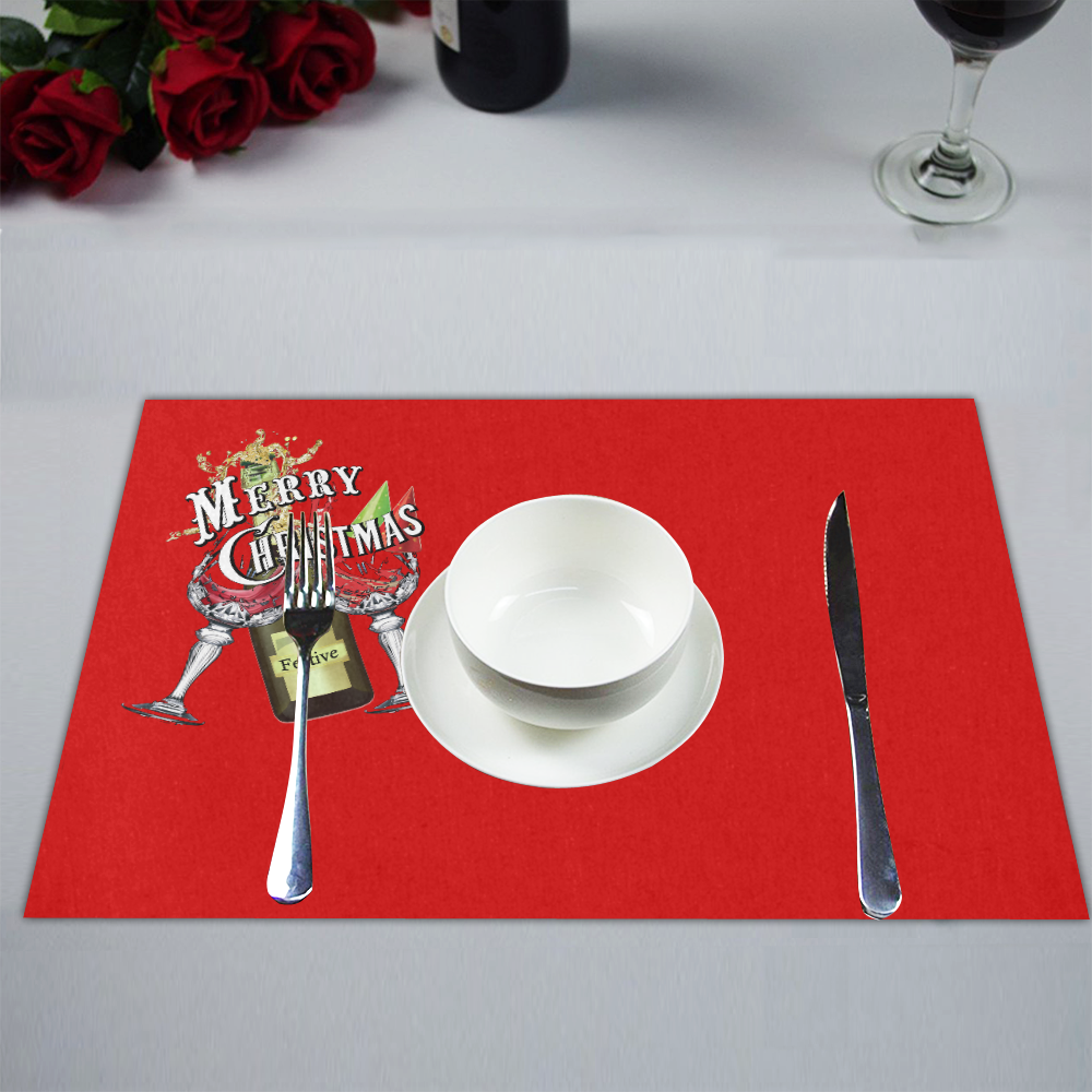 Merry Christmas Placemat 14’’ x 19’’ (Six Pieces)