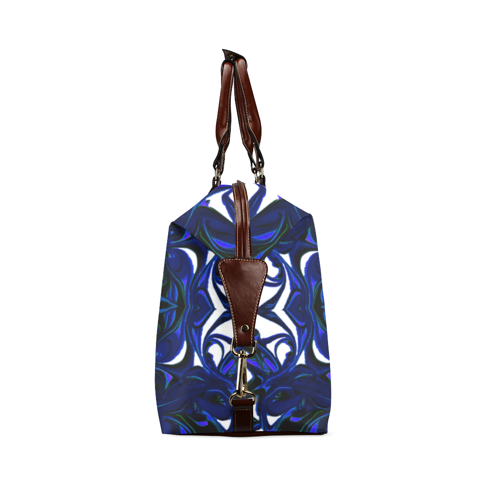 "Blue Webb" Classic Travel Bag (Model 1643) Remake