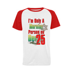 Christmas morning Men's Raglan T-shirt Big Size (USA Size) (Model T11)
