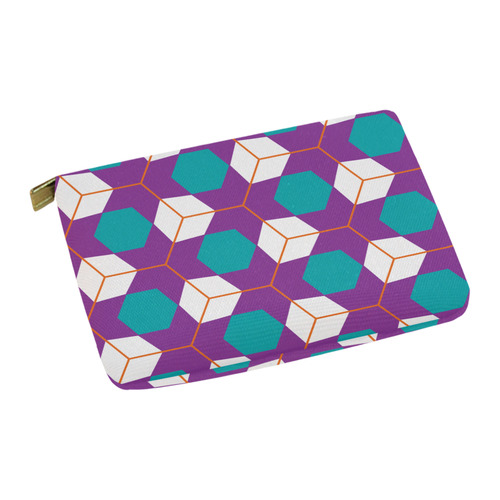 Cubes in honeycomb pattern Carry-All Pouch 12.5''x8.5''