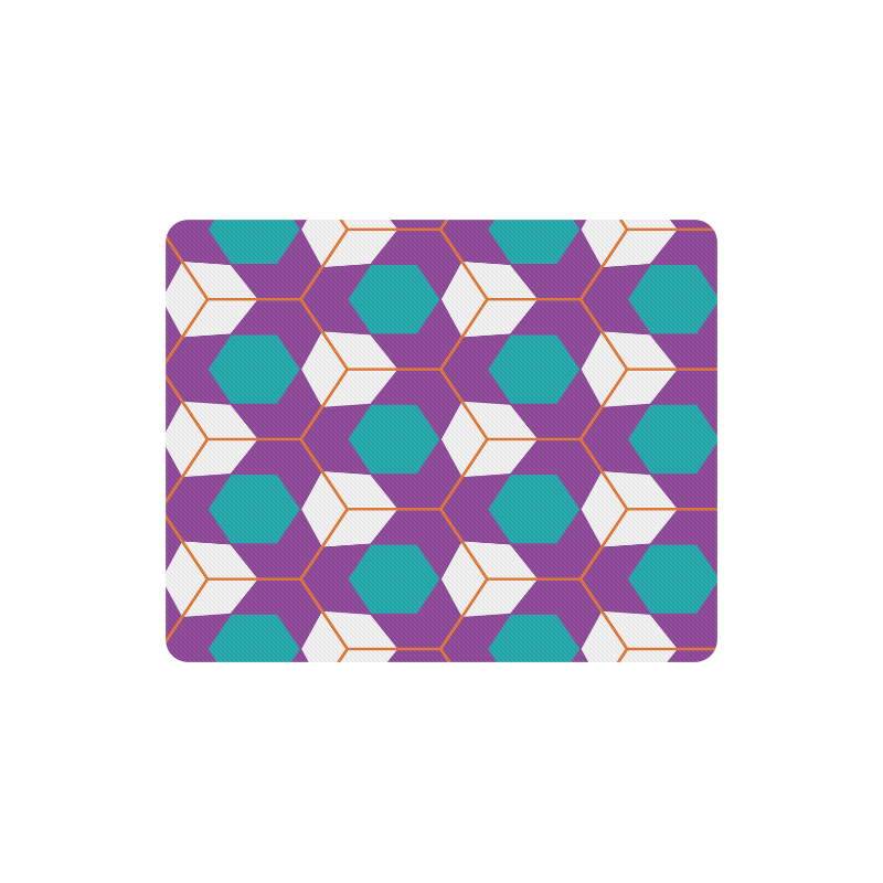 Cubes in honeycomb pattern Rectangle Mousepad