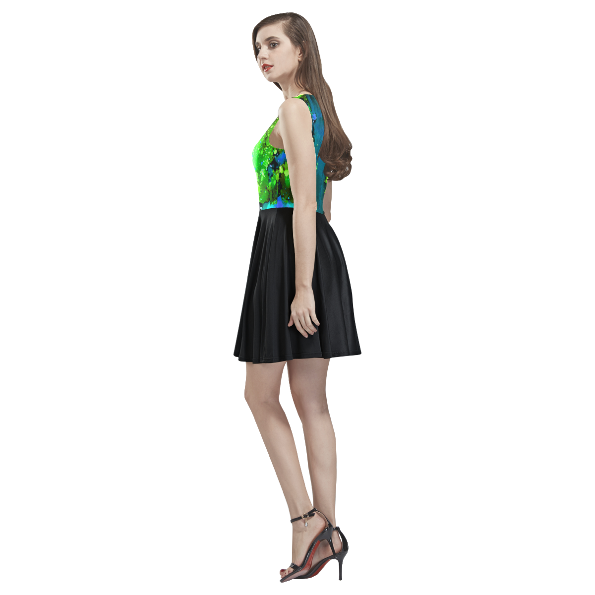 "Pixy-P" Thea Sleeveless Skater Dress(Model D19)