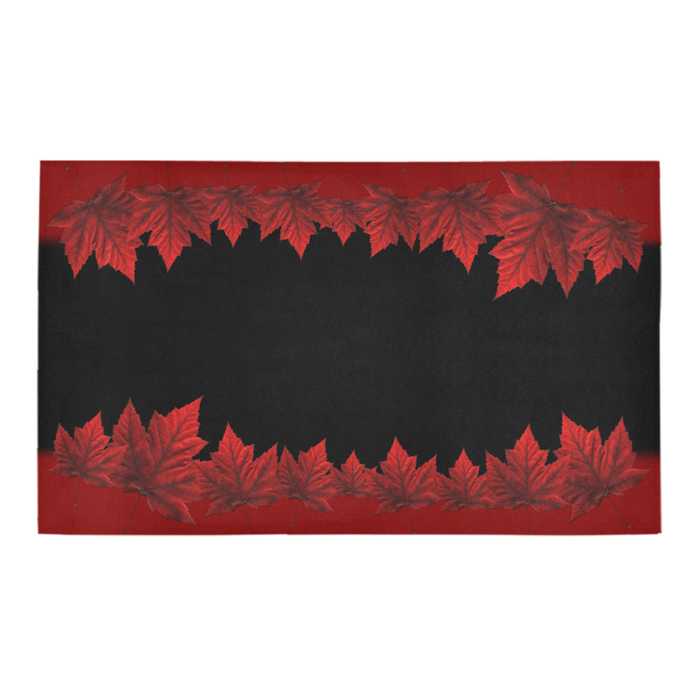 Canada Maple Leaf Floor Mats Azalea Doormat 30" x 18" (Sponge Material)